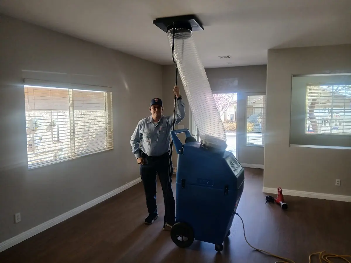 Professional Dryer Vent Cleaning work inside a Robbinsville home